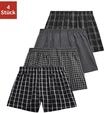 Webboxer AUTHENTIC LE JOGGER, Herren, Gr. 3 (XS), 4 Stk., schwarz-wei&szlig; (schwarz,