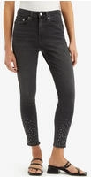 7/8-Jeans LEVI'S "721 HIGH RISE SKINNY", Damen, Gr. 27, L&auml;nge 28, schwarz...