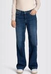 Weite Jeans MAC "Dream Wide authentic", Damen, Gr. 36, L&auml;nge 30, blau (cobalt
