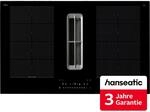 HANSEATIC Kochfeld mit Dunstabzug "HDI4B9074SB", Energieeffizienz: A++, schwarz,