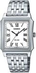Quarzuhr, silber (edelstahlfarben, wei&szlig;), CASIO TIMELESS COLLECTION, Armbanduhren,
