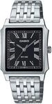 Quarzuhr, schwarz (edelstahlfarben, schwarz), CASIO TIMELESS COLLECTION,