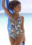 Badeanzug SUNSEEKER "Petit", Damen, Gr. 42, Cup B, bunt (schwarz bedruckt),