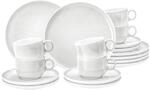 Geschirr-Set SELTMANN WEIDEN "Kaffeeservice Sento Home 18er Set", wei&szlig; (aura wei&szlig;),