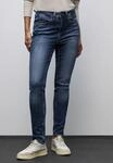 Slim-fit-Jeans STREET ONE "Style York", Damen, Gr. 32, L&auml;nge 30, blau...