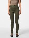 Jeggings PIECES "PCHIGHSKIN WEAR JEGGINGS", Damen, Gr. M (38), N-Gr, gr&uuml;n (forest