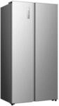 HISENSE Side-by-Side "RS3P558NE", Energieeffizienz: E, silber (inox), B:91,1cm