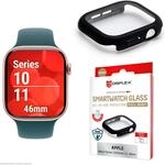 DISPLEX Displayschutzglas "Smartwatch Glass All-In-One Protector Full Body", schwarz