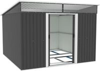 Ger&auml;tehaus KONIFERA "Gartenhaus Salamanca Patio", grau (anthrazit, beige), Metall,