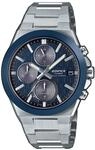 Solaruhr CASIO EDIFICE, blau (edelstahlfarben, blau), Armbanduhren, Herren, Solaruhr,
