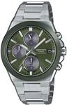 Solaruhr CASIO EDIFICE, gr&uuml;n (edelstahlfarben, gr&uuml;n), Armbanduhren, Herren,