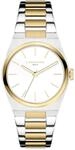 Quarzuhr LIEBESKIND BERLIN "Minimalist 45 mm", gold (silbergoldfarben), Armbanduhren,