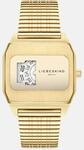 Quarzuhr LIEBESKIND BERLIN "Vinyl Vision", gold (goldfarben), Armbanduhren,...