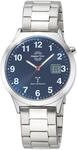 Funkuhr MASTER TIME, silber (silberfarben, dunkelblau), Armbanduhren, Herren,
