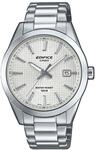Quarzuhr CASIO EDIFICE, silberfarben, wei&szlig;, silberfarben, Armbanduhren, Herren,