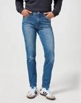 Slim-fit-Jeans WRANGLER "PIPER", Damen, Gr. 28, L&auml;nge 34, blau (indigo dusk),