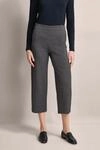 Stoffhose BUGATTI, Damen, Gr. 34, Normalgr&ouml;&szlig;en, grau (dunkelgrau), 60% Polyester,