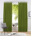 Vorhang OTTO HOME "Raja" Gr. 1, gr&uuml;n, B:140cm H:145cm, Polyester, Recyceltes
