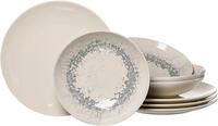 Tafelservice RITZENHOFF & BREKER "Cecina", beige (creme), 8 Stk., Steinzeug,