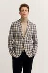 Sakko BUGATTI "Modern Fit", Herren, Gr. 48, beige (40, beige), 61% Baumwolle,...