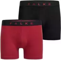 Boxer FALKE "Daily Comfort", Herren, Gr. S, bunt (rot, schwarz), Single Jersey,