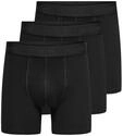 Trunk ONLY & SONS "ONSFITZ SOLID BLACK TRUNK 3PACK NOOS", Herren, Gr. M, 3 Stk.,