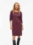 Strickkleid VILA "VIRIL L/S KNIT DRESS - NOOS", Damen, Gr. S, N-Gr, lila (fig