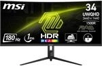 MSI Curved-Gaming-Monitor "MAG 342CQR", Energieeffizienz: F, schwarz, Monitore,...