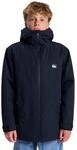 Anorak QUIKSILVER "Overcast 3K Parka", Jungen, Gr. 10, schwarz, Obermaterial:...