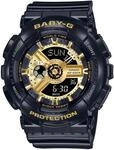 Chronograph CASIO BABY-G, schwarz, Armbanduhren, Damen, Chronograph, Quarzuhr,