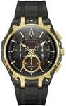 Chronograph BULOVA "Curv", schwarz, Armbanduhren, Herren, Chronograph, Quarzuhr,