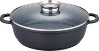 Servierpfanne GSW "Gourmet Granit", schwarz, H:9cm &Oslash;:32cm, Pfannen, Servierpfanne,