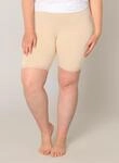 Radlerhose BASE LEVEL CURVY "Ava", Damen, Gr. 48, N-Gr, beige (natur), Jersey,