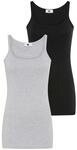 Longtop AJC, Damen, Gr. 36/38 (S), grau (grau, schwarz), Obermaterial: 100%
