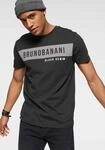 T-Shirt BRUNO BANANI, Herren, Gr. S (44/46), schwarz, Single Jersey, Obermaterial:
