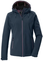 Softshelljacke KILLTEC "KOW 8 WMN SFTSHLL JCKT", Damen, Gr. 38, blau (nachtblau),