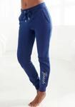 Sweatpants BENCH. LOUNGEWEAR, Damen, Gr. 44/46, N-Gr, blau (navy), Interlock,