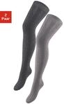Overknees LAVANA, Damen, Gr. 35-38, schwarz (schwarz, meliert, grau, meliert),
