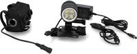 Stirnlampe FISCHER FAHRRAD "LUMOZ H1600", schwarz, Mobilleuchten, Stirnlampe