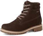 Winterboots TAMARIS, Damen, Gr. 36, braun (mocca), Nubukleder, kontrastfarbene