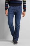 5-Pocket-Jeans BUGATTI "Basic Essential", Herren, Gr. 44, L&auml;nge 32, blau, 97%