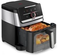 TEFAL Hei&szlig;luftfritteuse "Easy Fry Smart & Silence XXL", schwarz, edelstahl, B:33,5cm