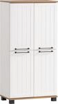 Midischrank SCHILDMEYER "Jelda", wei&szlig; (wei&szlig;matt, eiche landhausfarben), B:59,8cm