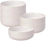 Schale "M&uuml;slischalen Crafted &oslash; 15,8 cm 6er Set", beige (cotton), L:15,8cm, LIKE. BY