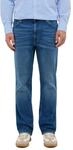 Straight-Jeans MUSTANG "Tramper Straigt", Herren, Gr. 31, L&auml;nge 32, blau (medium