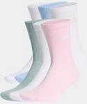 Sportsocken ADIDAS PERFORMANCE "C ESS CRW 6PP", Herren, Gr. L (43/45), wei&szlig;, clear