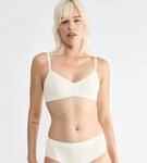 B&uuml;gelloser BH SLOGGI "GO Casual", Damen, Gr. L, N-Gr, wei&szlig; (silk wei&szlig;), Single