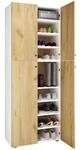 Schuhschrank VCM "XXL Holz Gro&szlig;er Schuhschrank Schuhkommode Lona 9", braun (wei&szlig;,