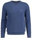 Sweater GANT "Strickpullover COTTON PIQUE C-NECK", Herren, Gr. 5XL, blau...