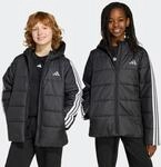 Winterjacke ADIDAS SPORTSWEAR "ESSENTIALS 3-STREIFEN GEF&Uuml;TTERTE", Kinder, Gr. 164,